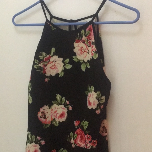 Black floral dress - Picture 1 of 5